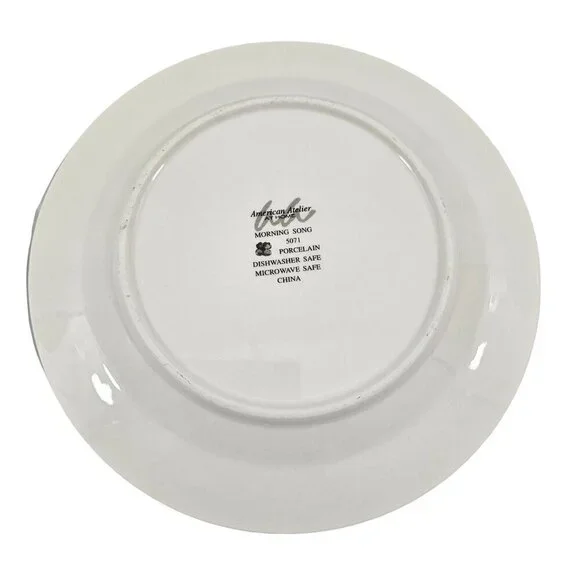 American Atelier At Home Morning Song Bird Salad Luncheon Plates – Set of 3 - Picture 8 of 16